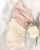 Picture of LACE MASK WITH BEADED PEARLS - DUSTY PINK